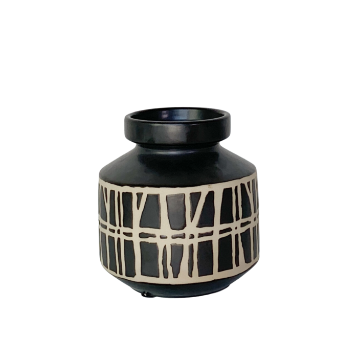 BARDON TRIBAL VASE BLACK