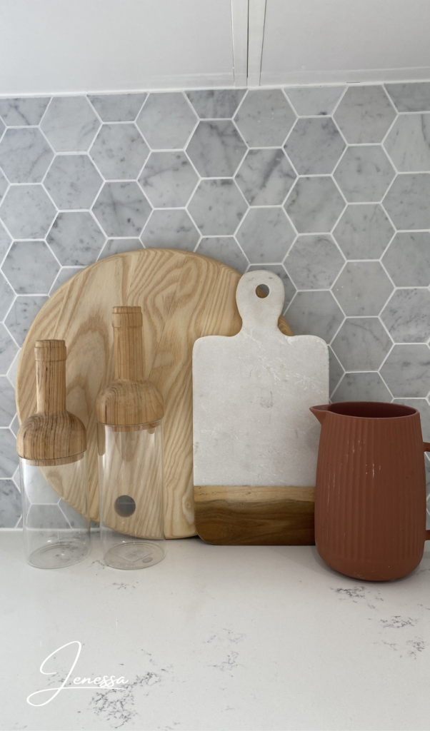 kitchen decorations, all in neutral colours