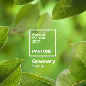 colour of the year pantone greenery