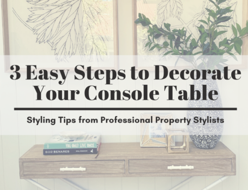 3 Easy Steps to Decorate Your Console Table