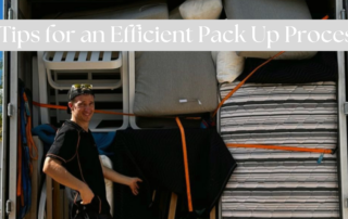 Tips for an efficient pack up process - maximise productivity